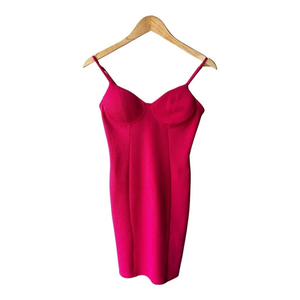 Bar III Mini Dress Berry Bloom Pink Underwire Bodycon Formal Wedding Party XS
